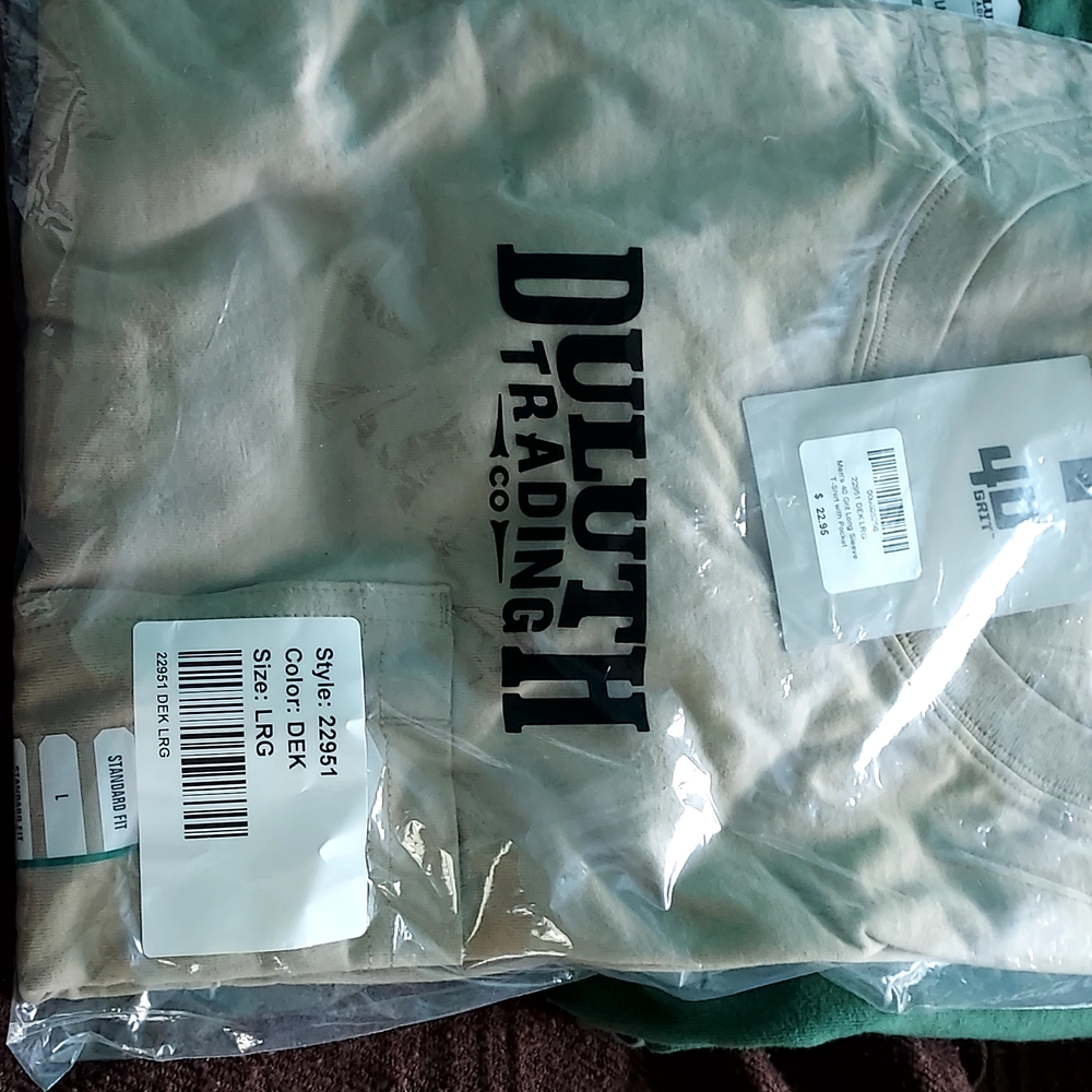 Duluth Trading Co. Khaki T-Shirt